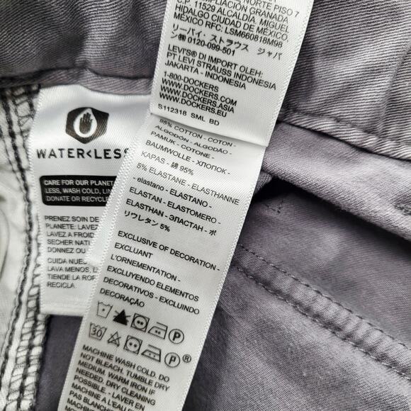 Dockers Smart 360 Flex Gray Cargo Pants Straight Zip Button Fly Men's Size 48 - Picture 11 of 12